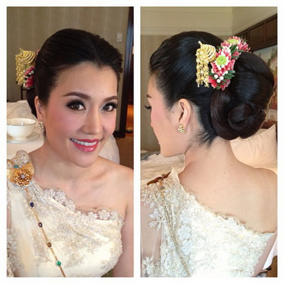 10 ทรงผมเจ้าสาวชุดไทยประดับมาลัยดอกไม้ Thai Hairstyles with flower garlands