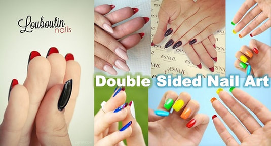 การทาสีแบบดับเบิ้ลไซด์ สวยชิคพลิกสองด้าน Double sided nail art